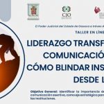 Convoca PJEO al personal judicial a taller en línea sobre liderazgo transformador