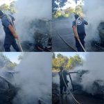 Se incendia un vehículo particular en la Costa oaxaqueña