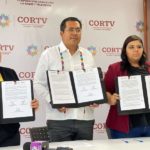 Firman Coordinación de Comunicación Social del Gobierno del Estado, Cortv y STIRTT Sección Oaxaca convenio de colaboración