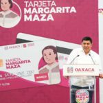 Pone Salomón Jara a jefas de familia en el centro de su política de bienestar, presenta Tarjeta Margarita Maza
