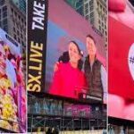 #EsClaudia: así llegó un ‘spot’ de Sheinbaum a Times Square