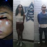 Detienen a mujer originaria de Mazatlán Sinaloa, por golpear fuertemente a policía municipal de Santa Lucía del Camino